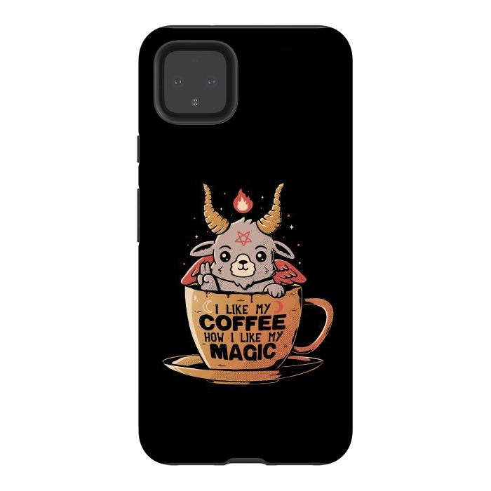 Pixel 4XL StrongFit Black Coffee by eduely