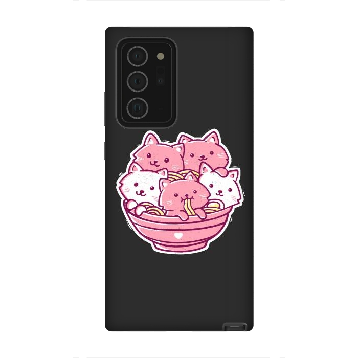 Galaxy Note 20 Ultra StrongFit Cat Ramen by eduely