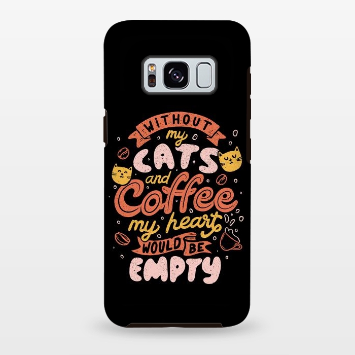 Galaxy S8 plus StrongFit Cats and Coffee  by eduely
