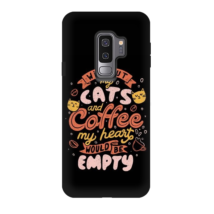 Galaxy S9 plus StrongFit Cats and Coffee  by eduely