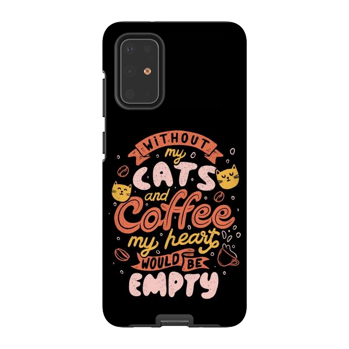 Galaxy S20 Plus StrongFit Cats and Coffee  by eduely