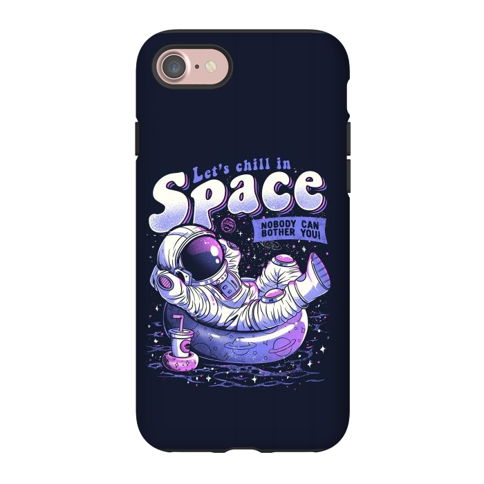 iPhone 7 StrongFit Chilling in Space by eduely