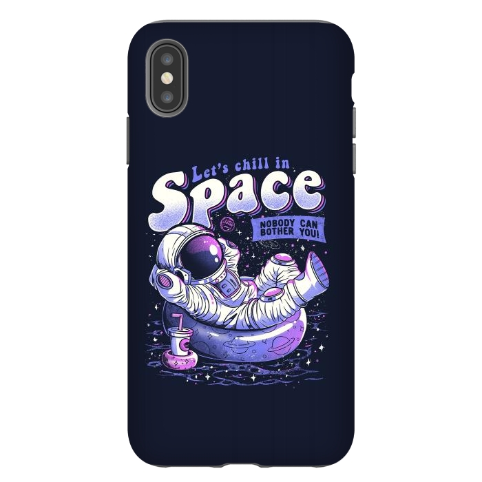 iPhone Xs Max StrongFit Chilling in Space by eduely