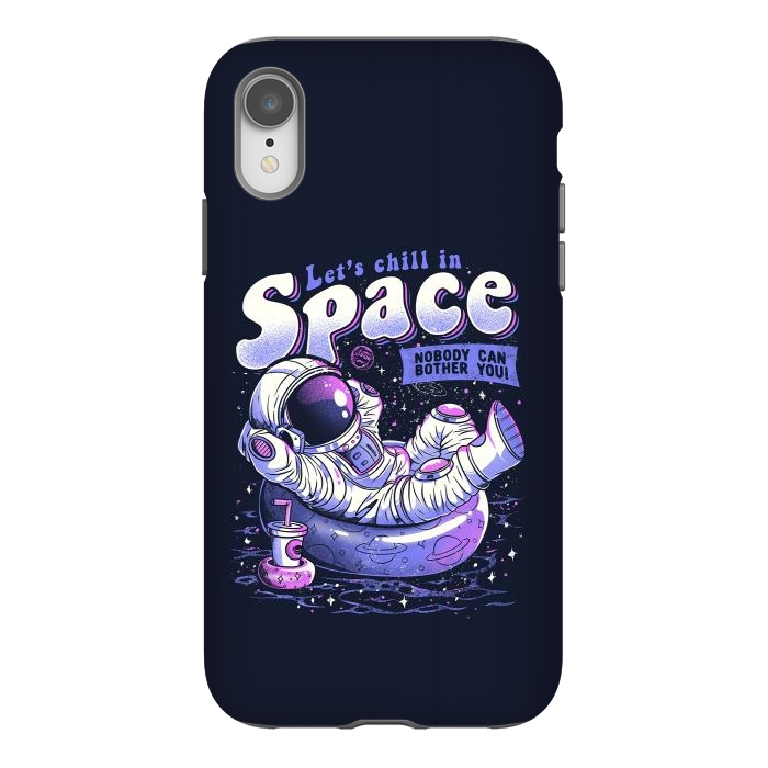 iPhone Xr StrongFit Chilling in Space by eduely