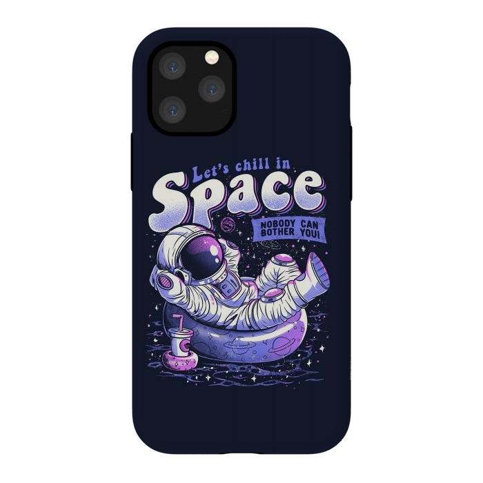 iPhone 11 Pro StrongFit Chilling in Space by eduely