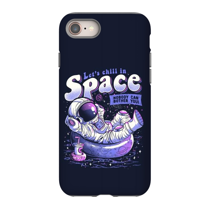 iPhone SE StrongFit Chilling in Space by eduely