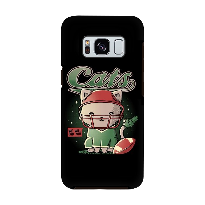 Galaxy S8 StrongFit Cats Football by eduely