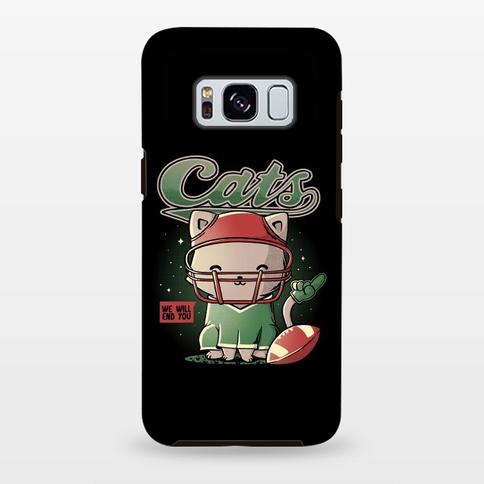 Galaxy S8 plus StrongFit Cats Football by eduely