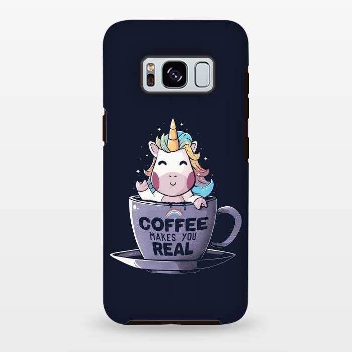 Galaxy S8 plus StrongFit Coffee Makes You Real by eduely