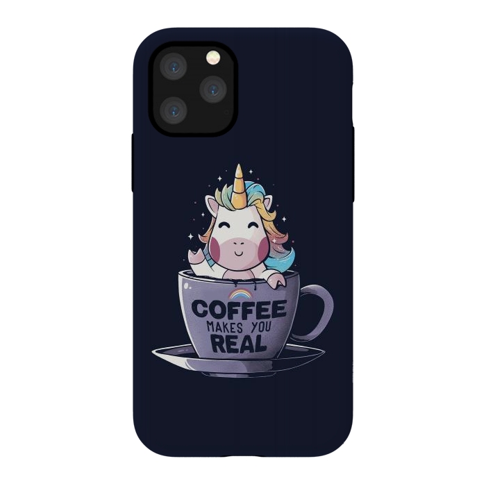 iPhone 11 Pro StrongFit Coffee Makes You Real by eduely