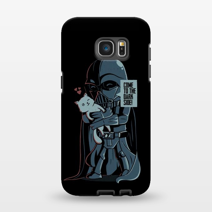 Galaxy S7 EDGE StrongFit Come to the Dark Side - Cute Cat by eduely