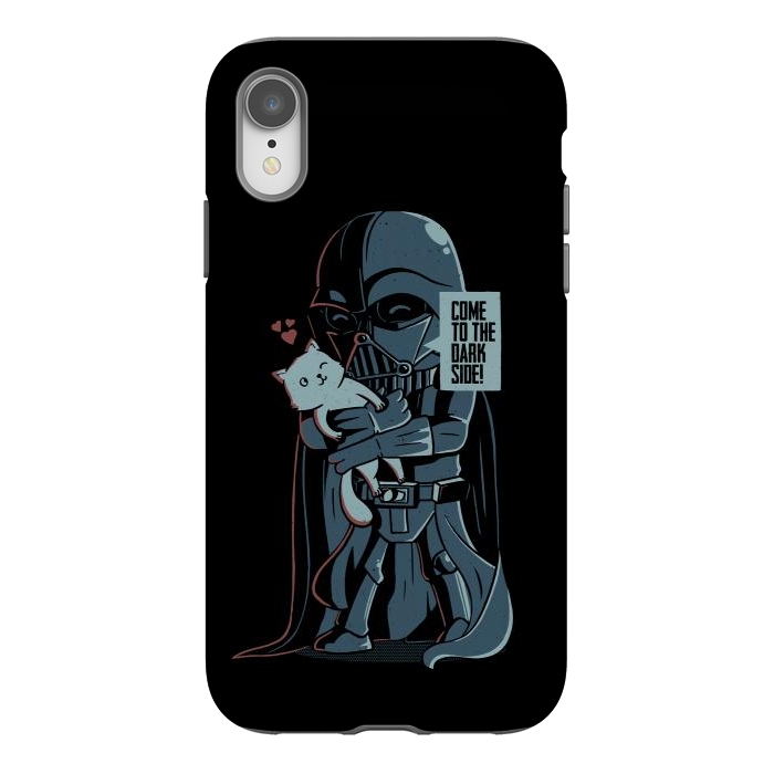 iPhone Xr StrongFit Come to the Dark Side - Cute Cat by eduely