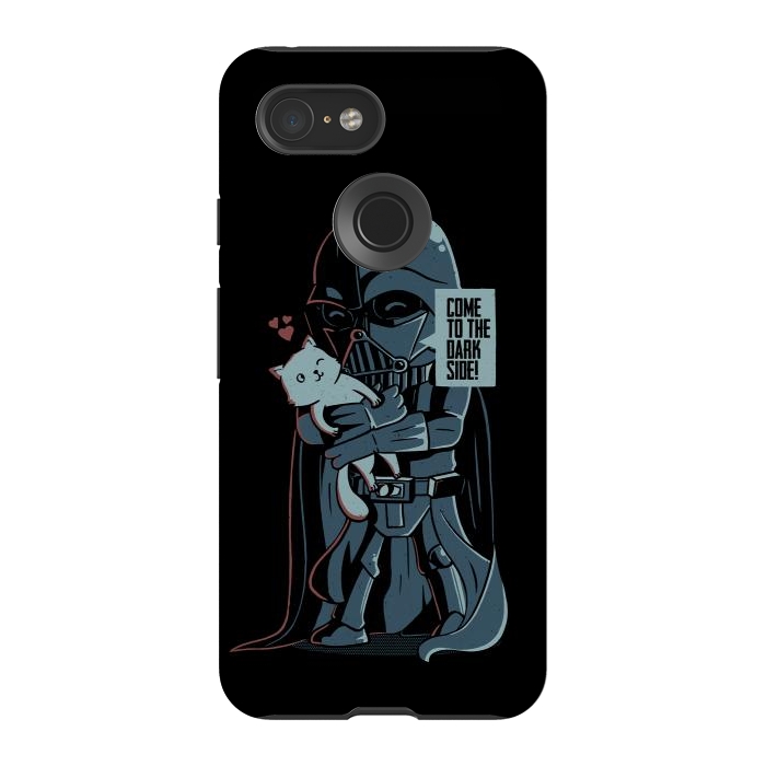 Pixel 3 StrongFit Come to the Dark Side - Cute Cat by eduely