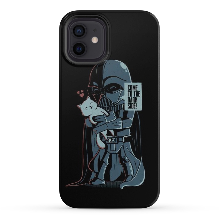 iPhone 12 StrongFit Come to the Dark Side - Cute Cat by eduely