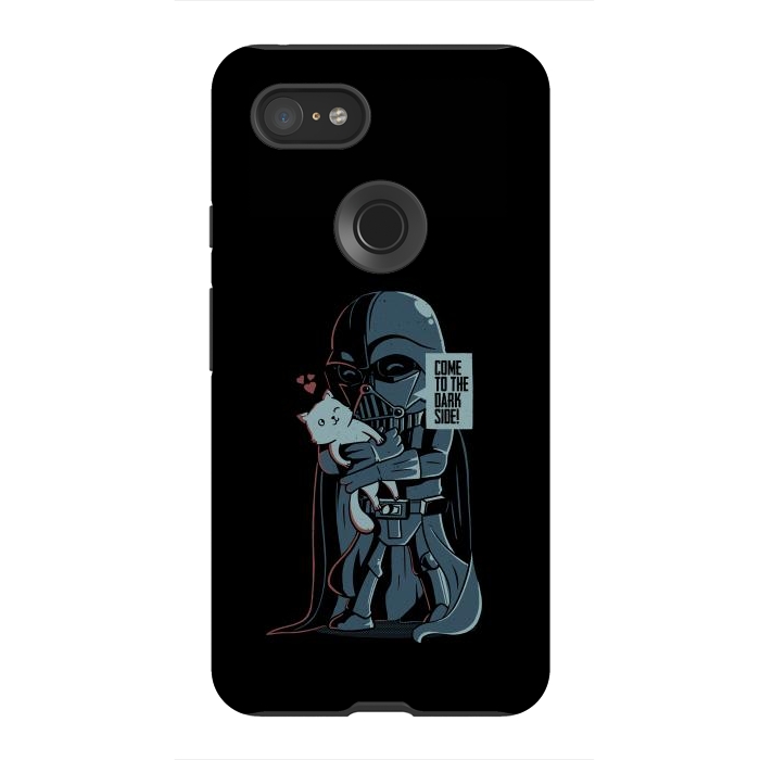 Pixel 3XL StrongFit Come to the Dark Side - Cute Cat by eduely
