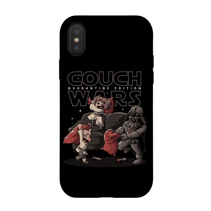 iPhone Xs / X StrongFit Couch Wars by eduely