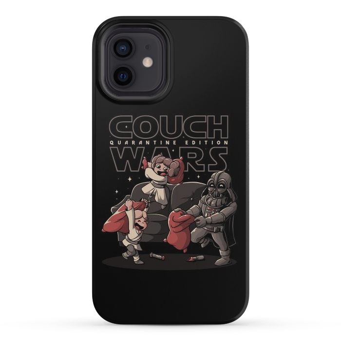 iPhone 12 mini StrongFit Couch Wars by eduely