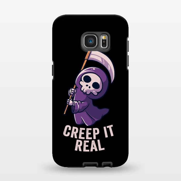 Galaxy S7 EDGE StrongFit Creep It Real - Skull by eduely