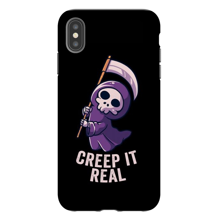 iPhone Xs Max StrongFit Creep It Real - Skull by eduely