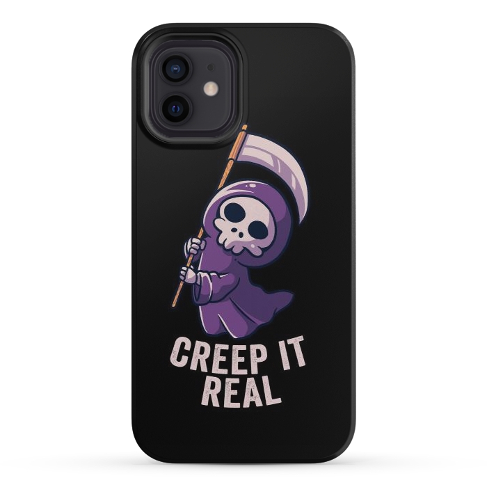 iPhone 12 mini StrongFit Creep It Real - Skull by eduely
