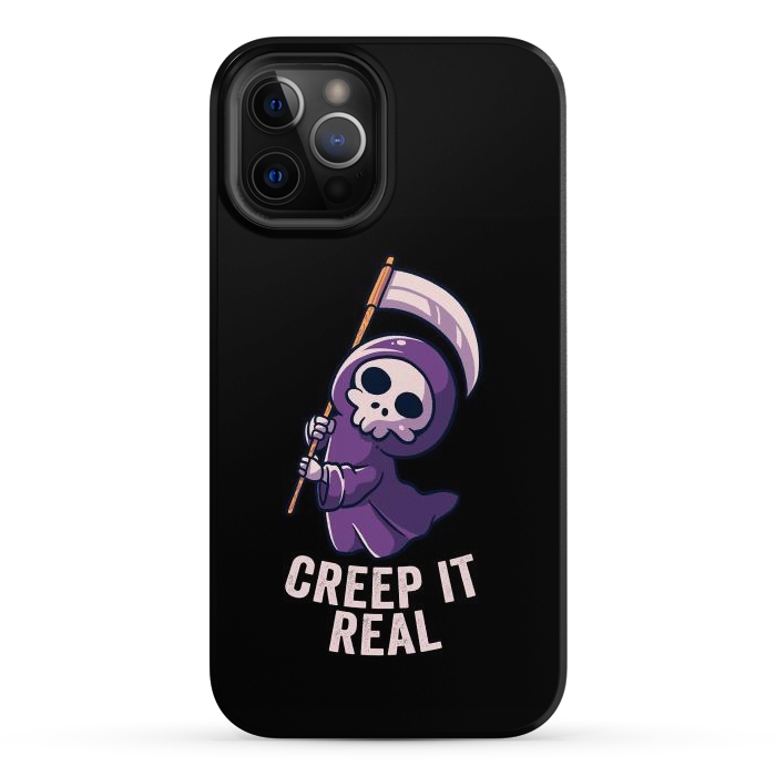 iPhone 12 Pro Max StrongFit Creep It Real - Skull by eduely