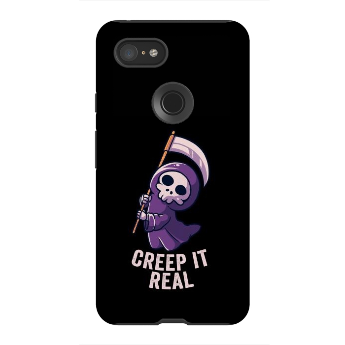 Pixel 3XL StrongFit Creep It Real - Skull by eduely