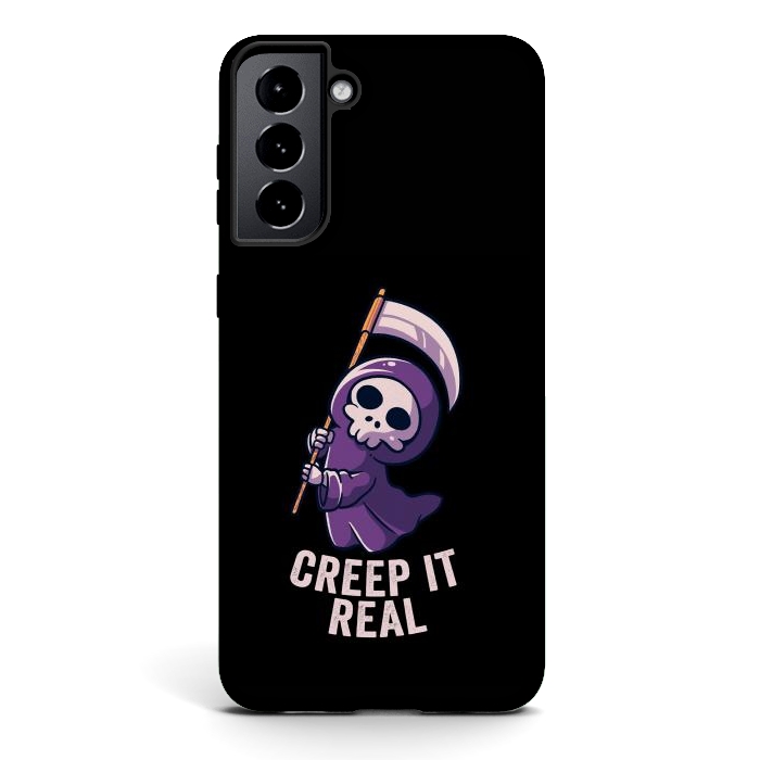 Galaxy S21 StrongFit Creep It Real - Skull by eduely