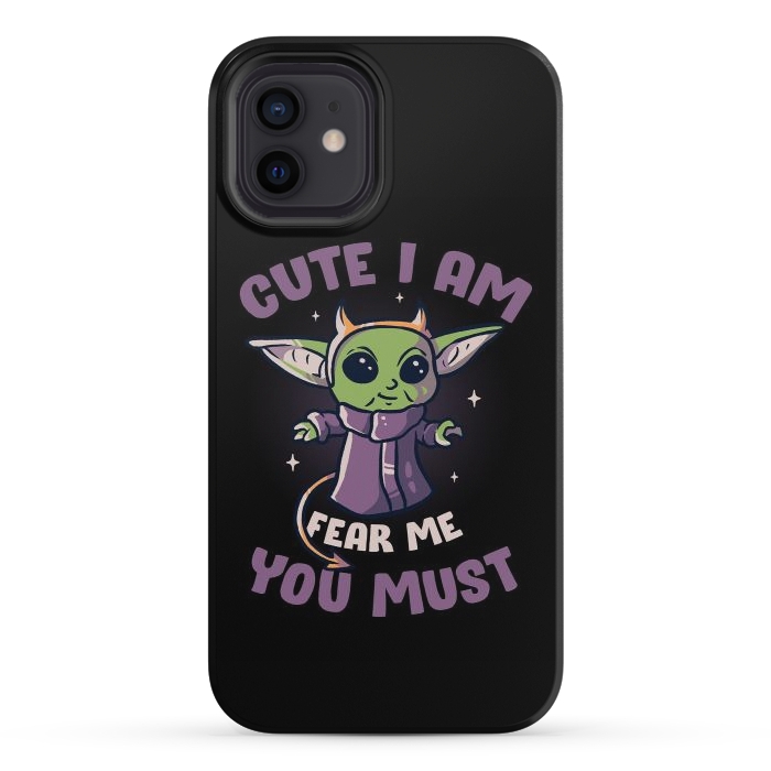 iPhone 12 mini StrongFit Cute I Am Fear Me You Must  by eduely