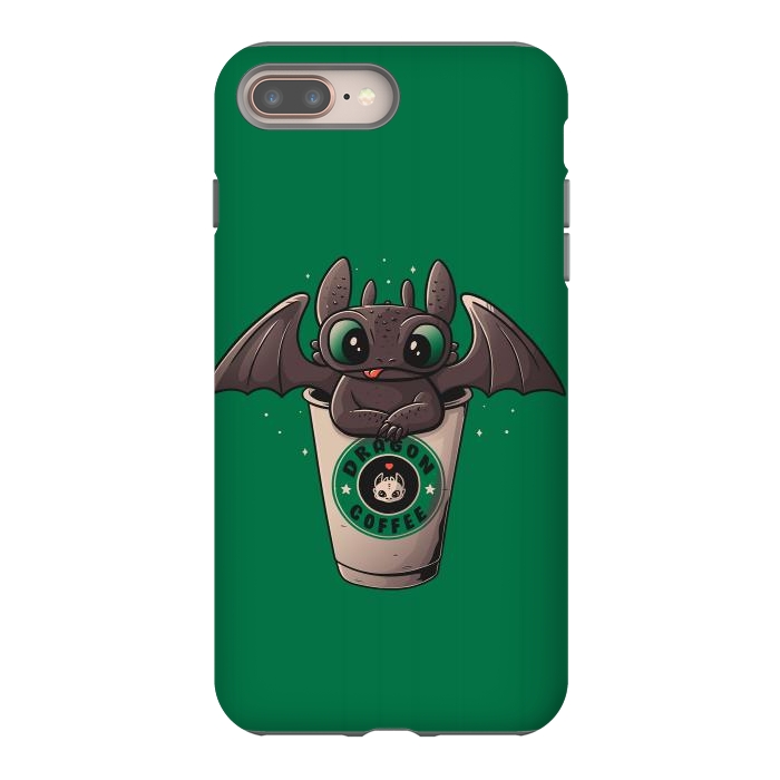 iPhone 7 plus StrongFit Dragon Coffee by eduely