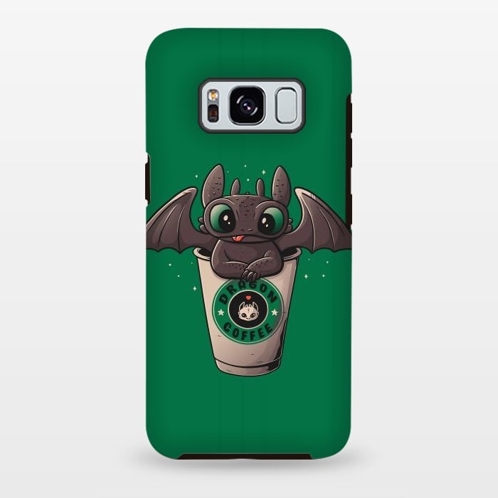 Galaxy S8 plus StrongFit Dragon Coffee by eduely