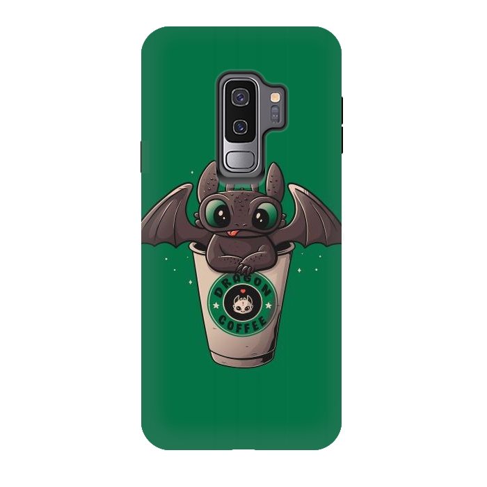 Galaxy S9 plus StrongFit Dragon Coffee by eduely