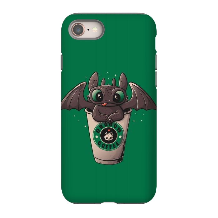 iPhone SE StrongFit Dragon Coffee by eduely