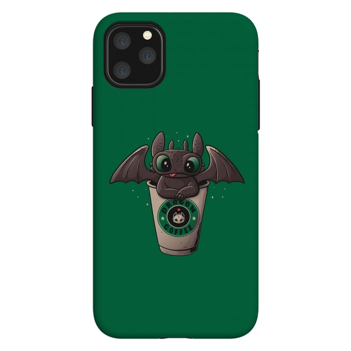 iPhone 11 Pro Max StrongFit Dragon Coffee by eduely