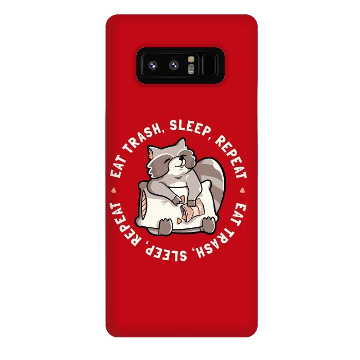 Galaxy Note 8 StrongFit Eat Garbage Sleep Repeat by eduely