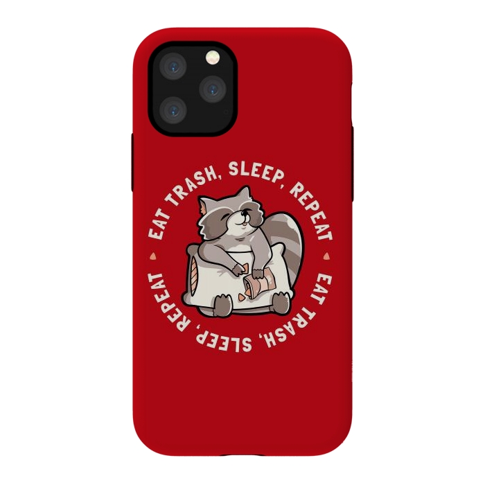 iPhone 11 Pro StrongFit Eat Garbage Sleep Repeat by eduely