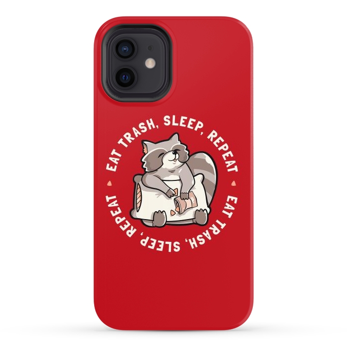 iPhone 12 StrongFit Eat Garbage Sleep Repeat by eduely