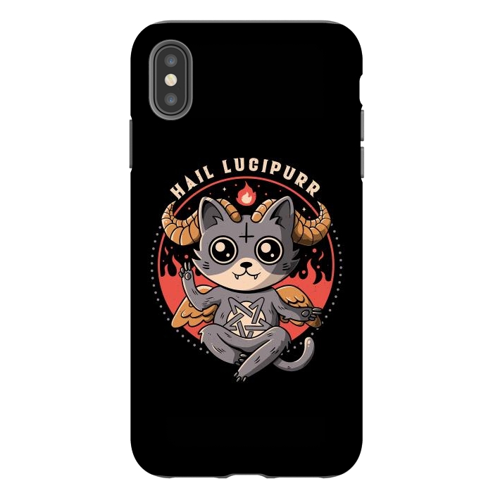 iPhone Xs Max StrongFit Hail Lucipurr by eduely