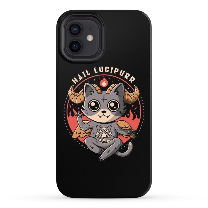 iPhone 12 StrongFit Hail Lucipurr by eduely
