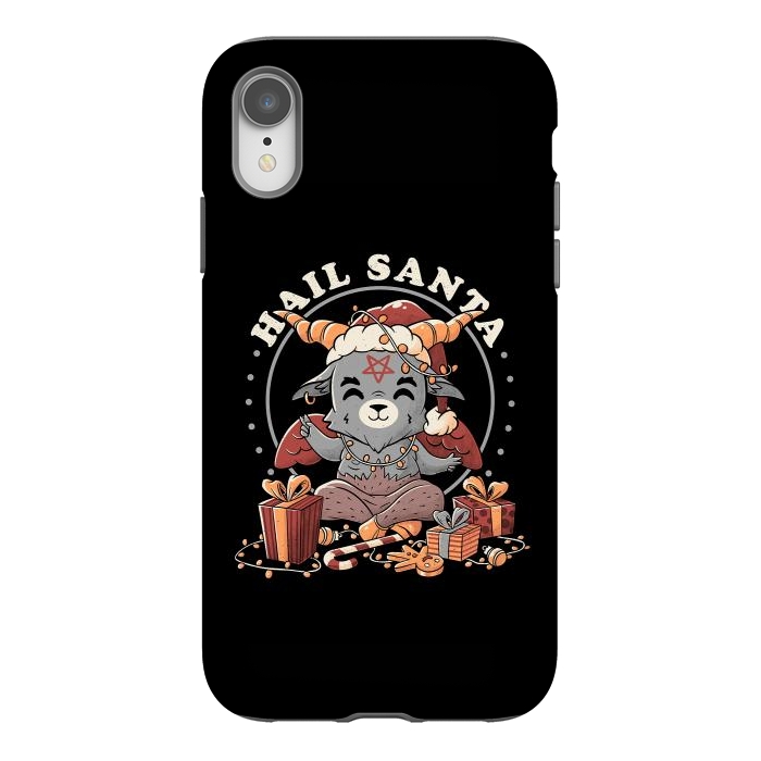 iPhone Xr StrongFit Hail Santa by eduely