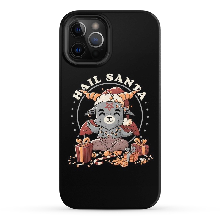 iPhone 12 Pro StrongFit Hail Santa by eduely