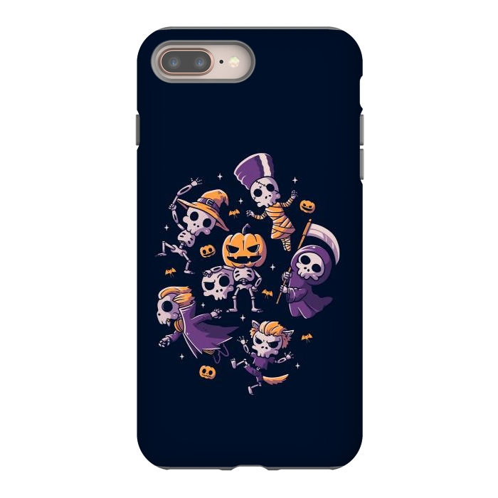 iPhone 7 plus StrongFit Halloween Skulls by eduely