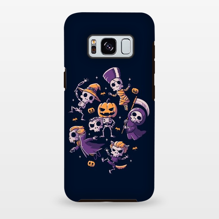 Galaxy S8 plus StrongFit Halloween Skulls by eduely