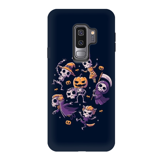 Galaxy S9 plus StrongFit Halloween Skulls by eduely