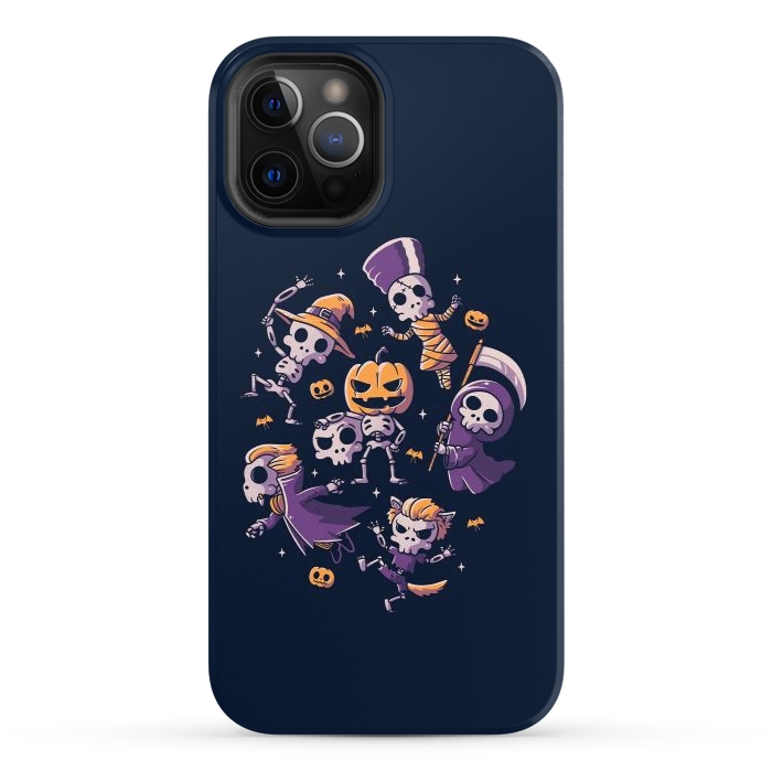 iPhone 12 Pro StrongFit Halloween Skulls by eduely