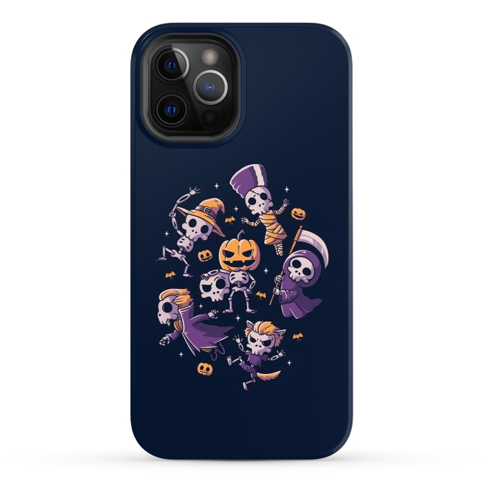 iPhone 12 Pro Max StrongFit Halloween Skulls by eduely