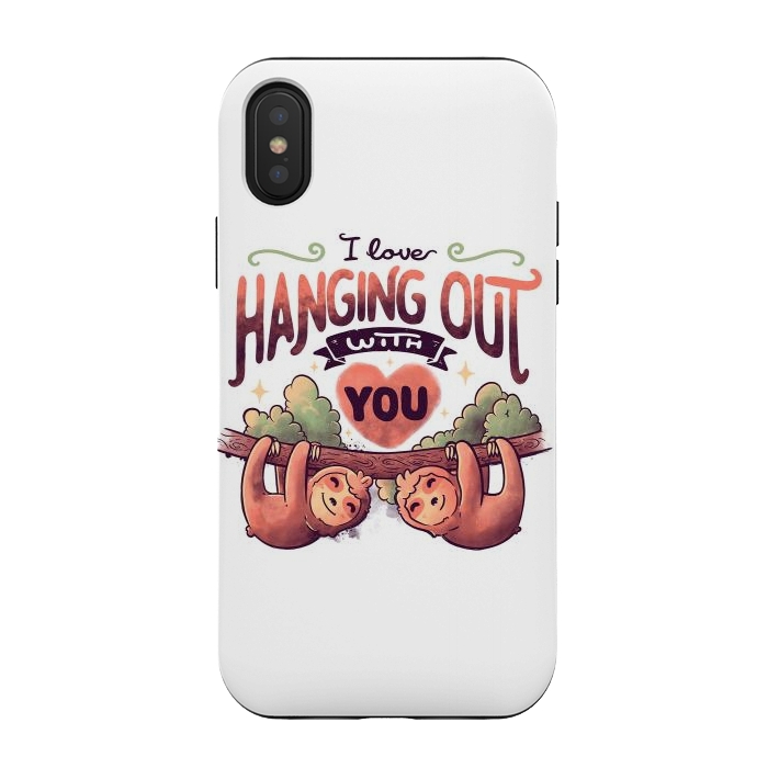iPhone Xs / X StrongFit Hanging With You by eduely