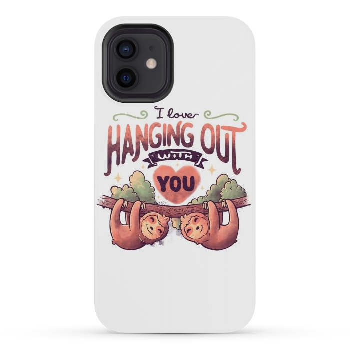 iPhone 12 mini StrongFit Hanging With You by eduely