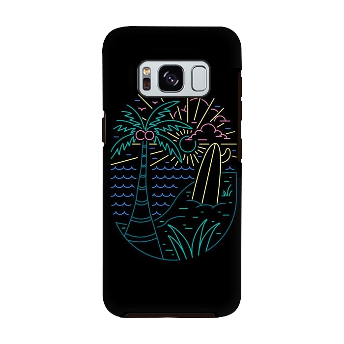Galaxy S8 StrongFit Beach Neon by Afif Quilimo
