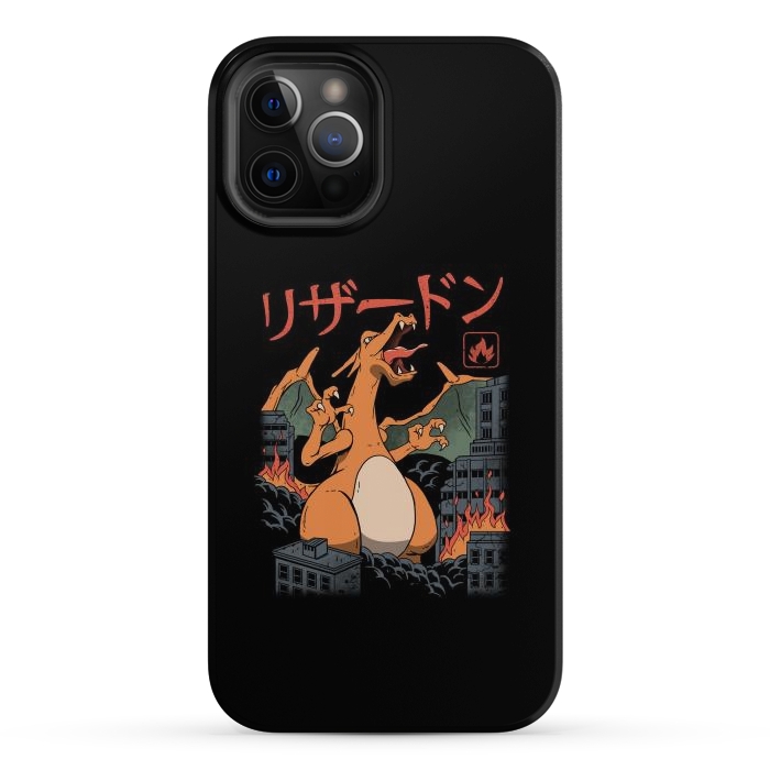 iPhone 12 Pro Max StrongFit Fire Kaiju by Vincent Patrick Trinidad