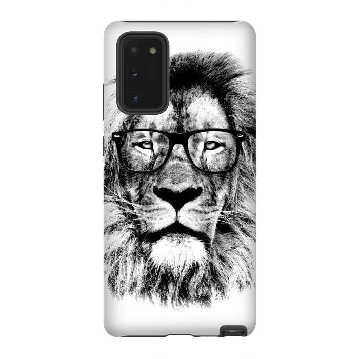 Galaxy Note 20 StrongFit The King Lion of The Library by Mitxel Gonzalez